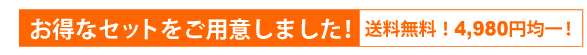 お得なセット！送料無料！4980円均一！